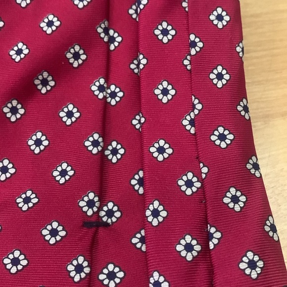 Liberty Vintage 100% Silk Tie Made in USA Red White Blue VGUC 59" - Picture 4 of 9